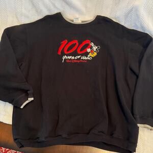 vintage walt disney world 100 years of magic crew neck sweatshirt size XL